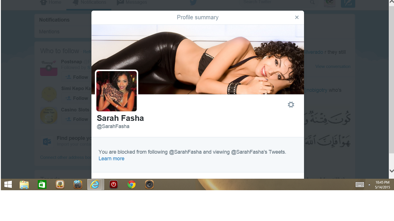 Blocked by 3 Miss Egypt Sarah Fasha