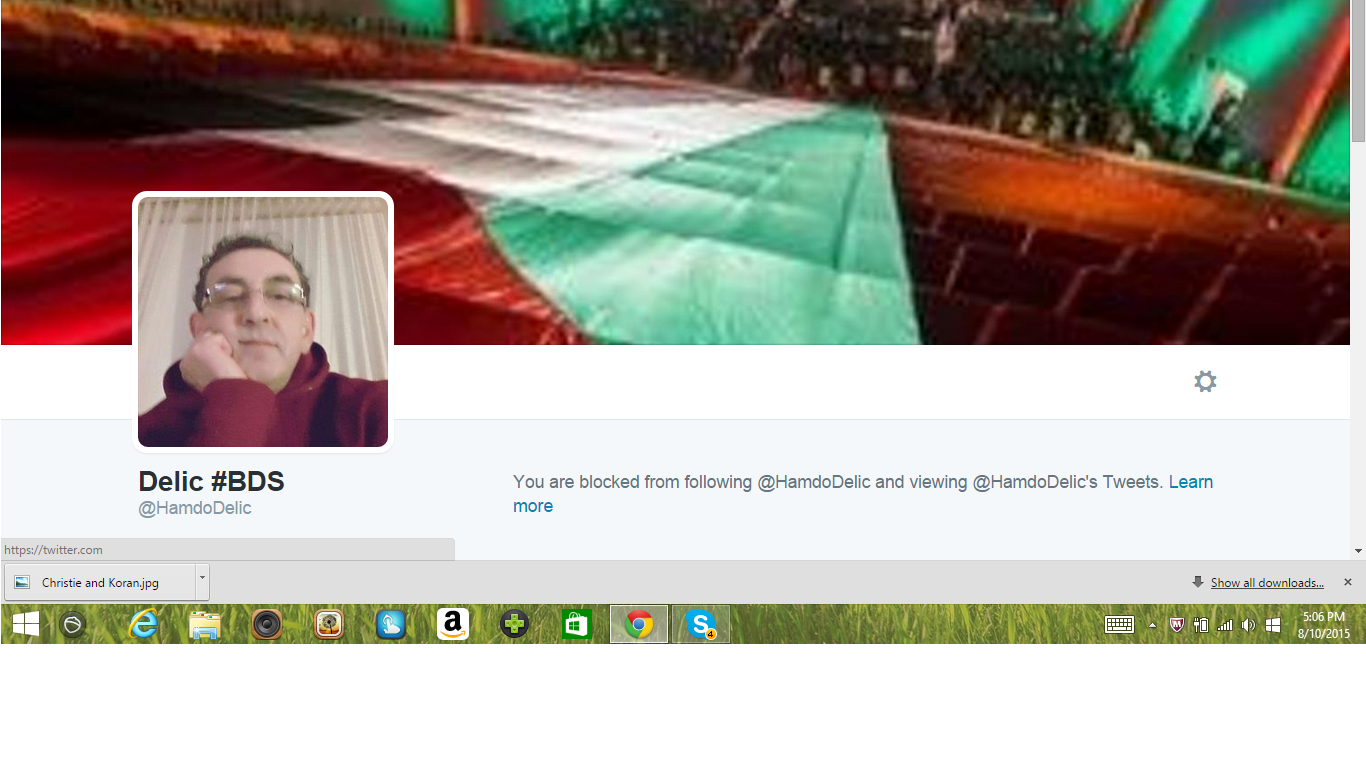 Blocked by 5 Delic #BDS