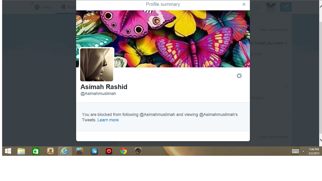 Blocked by Asimah Rashid