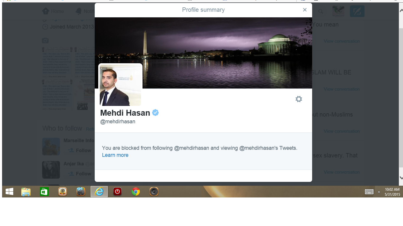 blocked by 3 mehdi Hassan