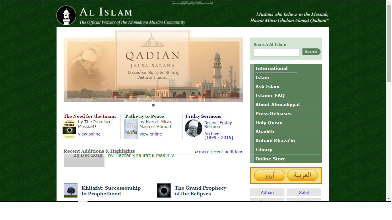 Ahmadi official site