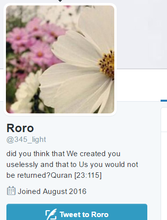 Mindset of a Muslim 4 Roro stoning bio